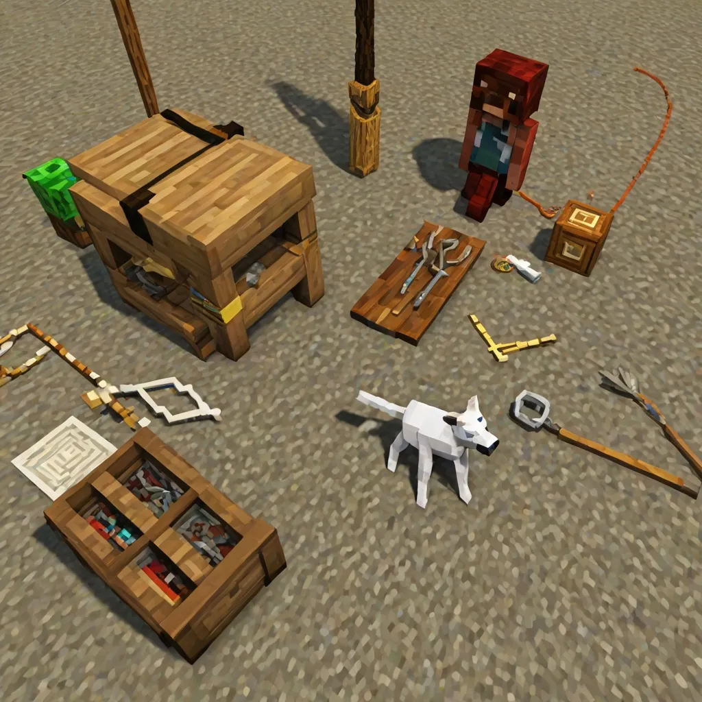 Jak zrobić smycz w Minecraft?