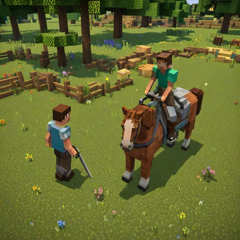 Jak oswoić konia w Minecraft?